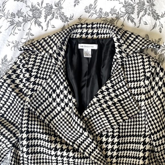 Liz Claiborne hounds tooth jacket - Picture 2 of 4